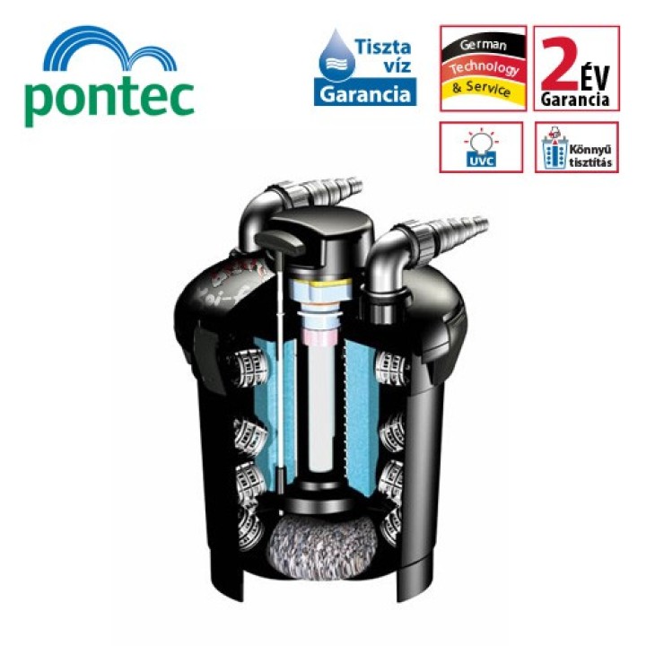 Pontec PondoPress 10000 Szett 9W UVC lámpával