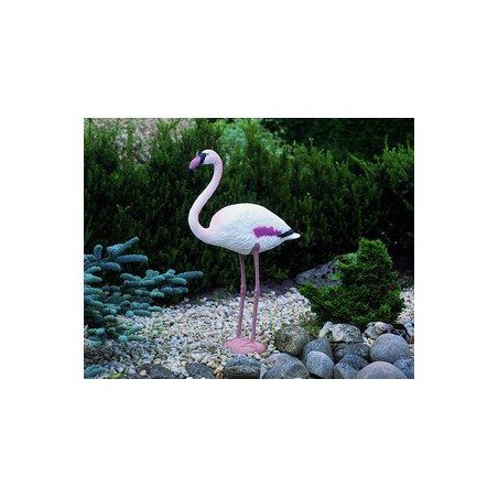 Álló flamingó, 88 cm - Élethű műanyag madárfigura