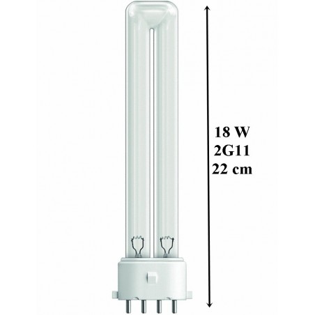 UVC PL Izzó 2G11 18W