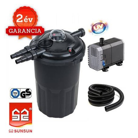 EFU 15000 (24W UVC) nyomásszűrő szett (CHJ-3000+3m 25 bordás tömlő)