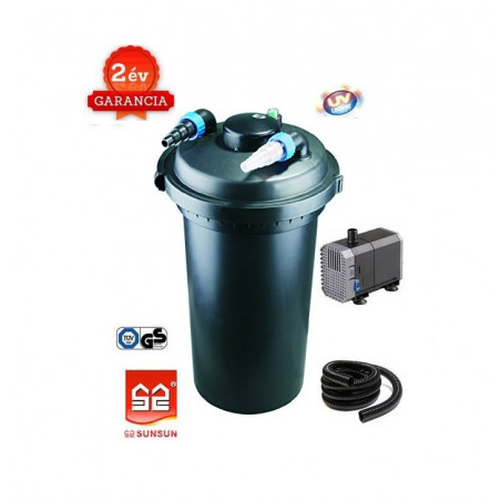 CPF 500 (18W UVC) nyomásszűrő szett 1.(CHJ-5000+4m 25 bordás tömlő)