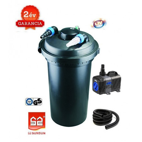 CPF 500 (18W UVC) nyomásszűrő szett 2. (CTP-5000+4m 25 bordás tömlő)