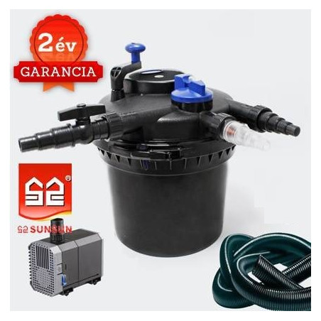 CPF 5000 (11W UVC) nyomásszűrő szett 1.(CHJ-3000+4m 25 bordás tömlő)