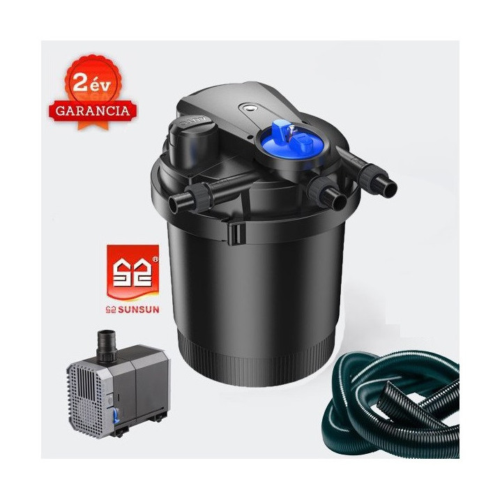 CPA 2500 (11W UVC) nyomásszűrő szett 1.(CHJ-2500+4m 25 bordás tömlő)