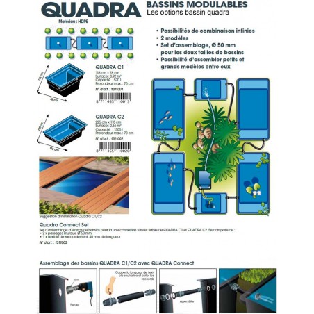 Quadra C3 365 literes műanyag tómeder