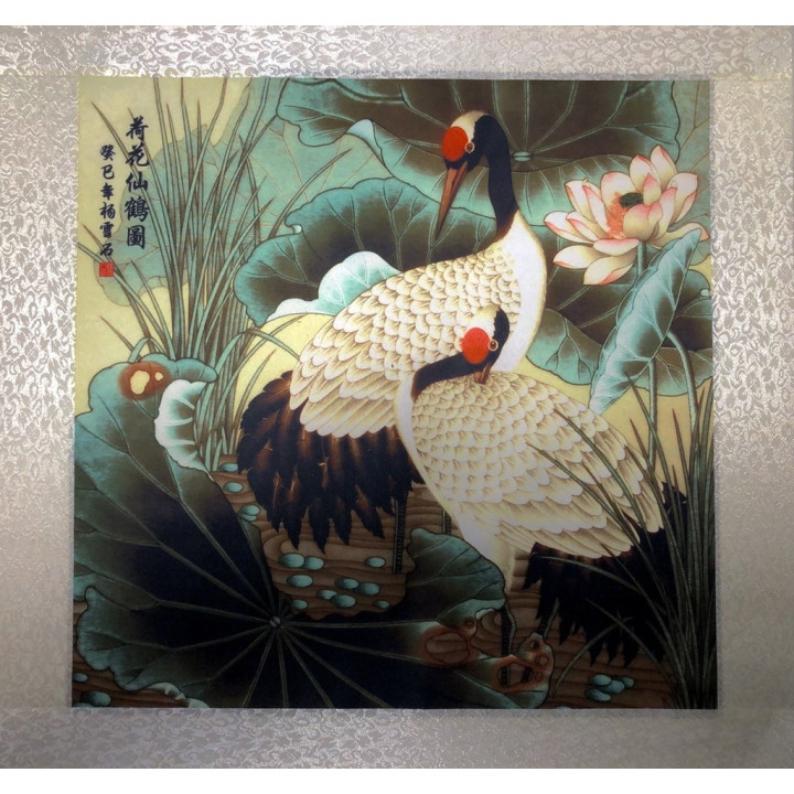 Fali vászonkép Daru madarak 45x45cm