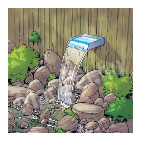 Ubbink Nevada 60 Vízeséselem + 35 LED világítás / 1312109