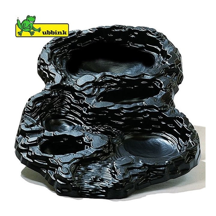 Ubbink Vízeséselem "Maxi Nagy Egyenes" PE fekete / 1067816