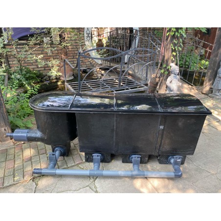 Holland 3kamrás+vortex kerti tó gravitációs szűrő szett (325L)