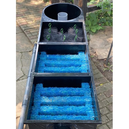 Holland 3kamrás+vortex kerti tó gravitációs szűrő szett (325L)