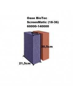 Oase BioTec ScreenMatic (18-36) 60000-145000 csereszivacs (piros és lila)