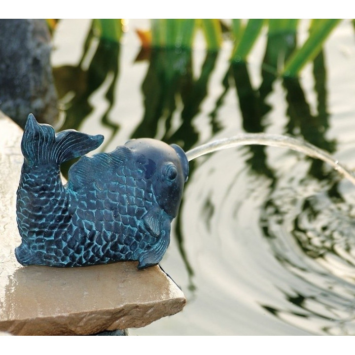 Ubbink Hal kicsi, 12,5 cm bronzszínű vízköpő figura / 1386009