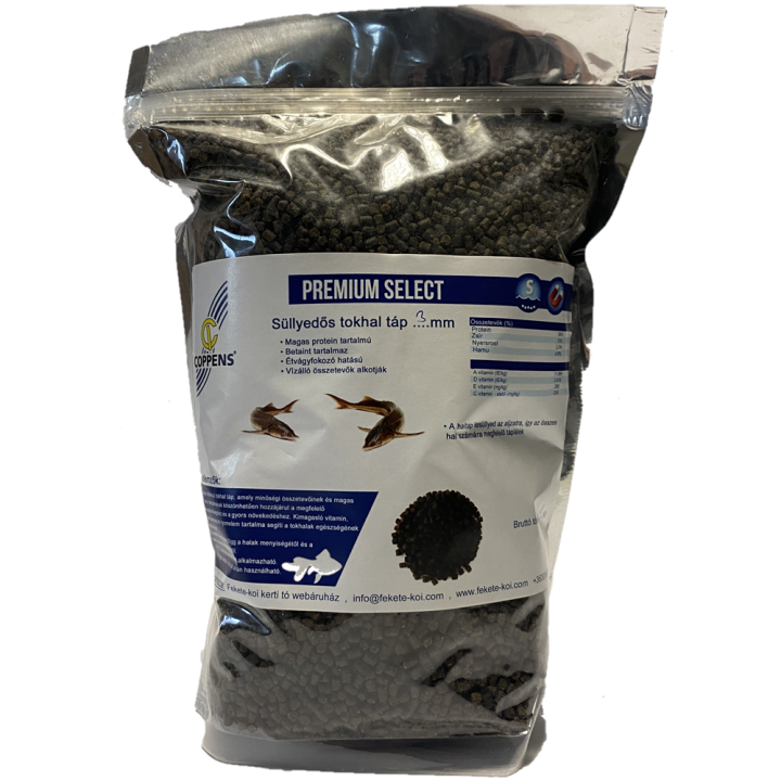 Coppens Premium Select süllyedős tokhal táp 3 mm ( 1 kg )