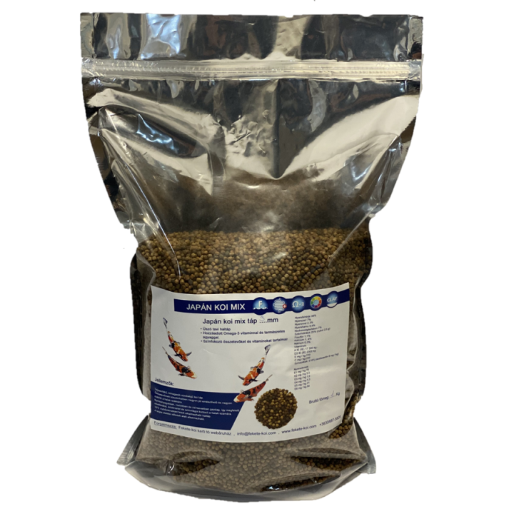 Japán mix koi táp 3 mm ( 1 kg )