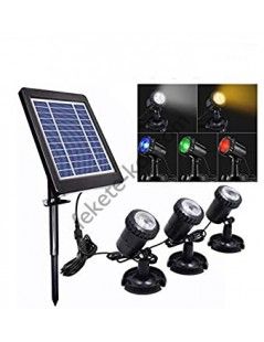 SunSun BSV-SL203C3 napelemes világításkészlet (piros-kék-zöld)