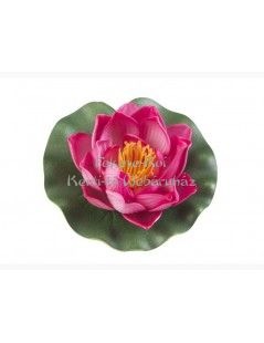 Lótus virág fuchsia színű úszó 10 cm (123582)