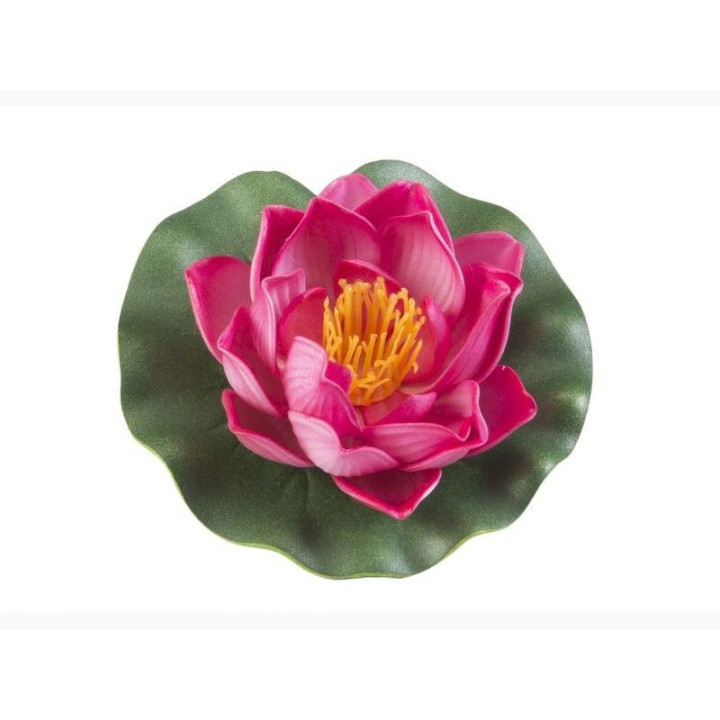Lótus virág fuchsia színű úszó 10 cm (123582)