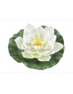 Lotus virág fehér színű úszó 17 cm (123586)