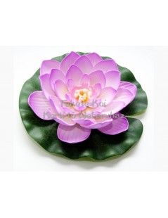 Lótus virág pink színű úszó 20 cm (123669)