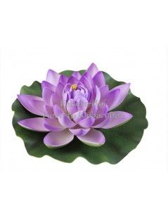 Tavirózsa  virág pink színű úszó 28 cm (123592)