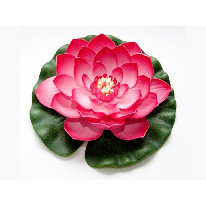 Lótus virág fuchsia színű úszó 20 cm (123668)