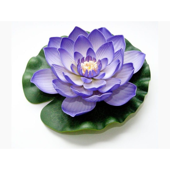 Lótus virág lila színű úszó 20 cm (123670)
