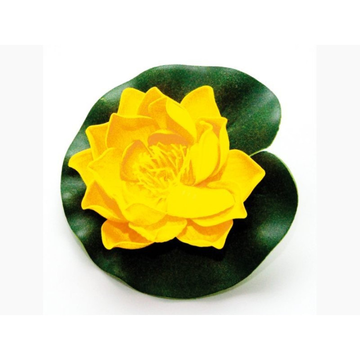 Lótus virág sárga színű úszó 10 cm (123633)