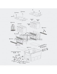 SunSun CBF- 550 (40 000) kerti tó átfolyós gravitációs szűrő