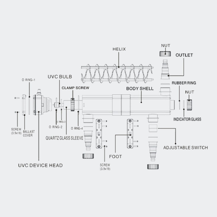 Sunsun öntisztítós UV-C lámpa 36W (CUV-236)