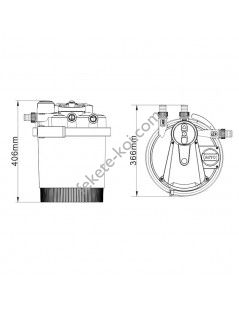 CPA 2500 (6 000) automata nyomásszűrő 11W UVC lámpával