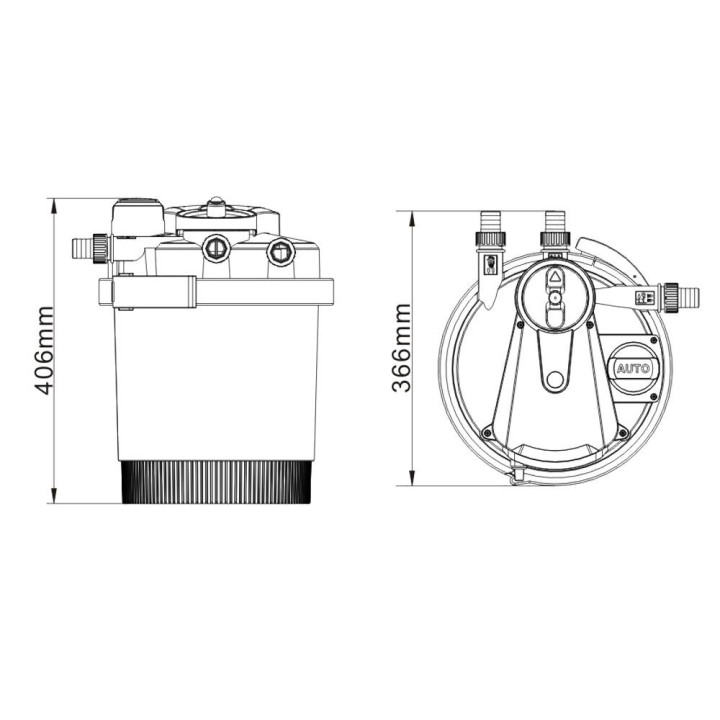 CPA 2500 (6 000) automata nyomásszűrő 11W UVC lámpával