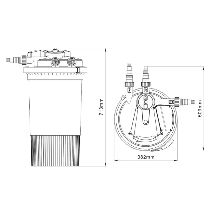 CPA 15000 (30 000) automata nyomásszűrő 18W UVC lámpával