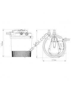 CPA 20000 (40 000) automata nyomásszűrő 36W UVC lámpával