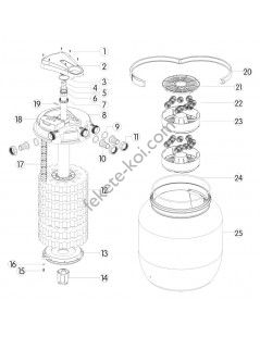 CPA 50000 (60 000) automata nyomásszűrő 55W UVC lámpával