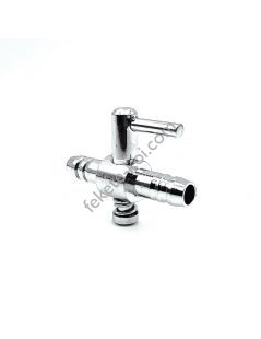 Inox Levegő csap 4/6mm pattintós