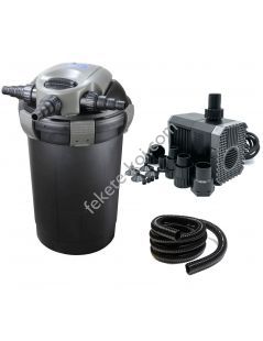 Hailea QF 10 (8000) nyomásszűrő szett 1. (7W UVC) + CHJ 2500 + DN20 tömlő 3m