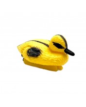 Úszó kiskacsa sárga/fekete, 12 cm / Élethű madár figura