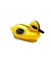 Úszó kiskacsa sárga/fekete, 12 cm / Élethű madár figura