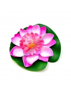 Élethű tavirózsa virág pink színű úszó 11 cm