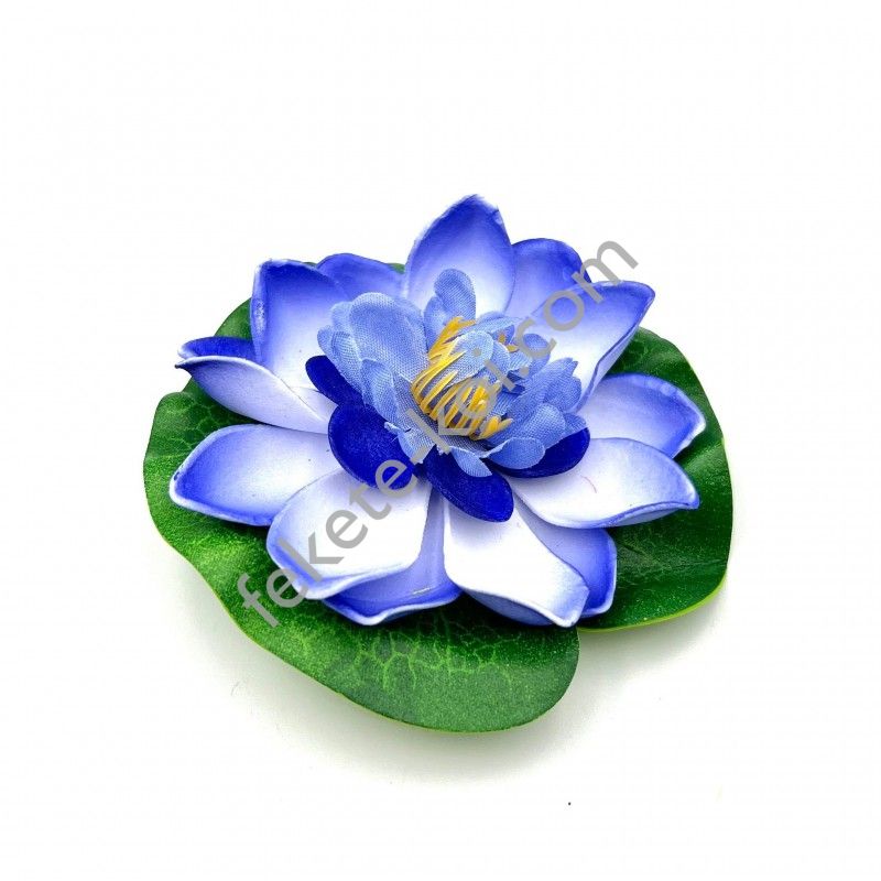 Élethű tavirózsa virág kék színű úszó 11 cm