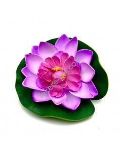 Élethű tavirózsa virág lila színű úszó 11 cm