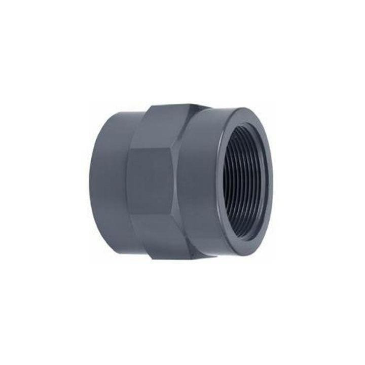 Erősített pvc ragasztható belsőmenetes toldás 20mm x 1/2"BM