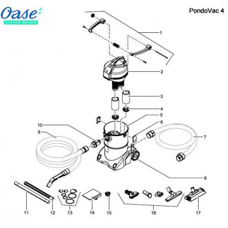 OASE Pondovac 4 tóporszívóhoz szűrő szivacs