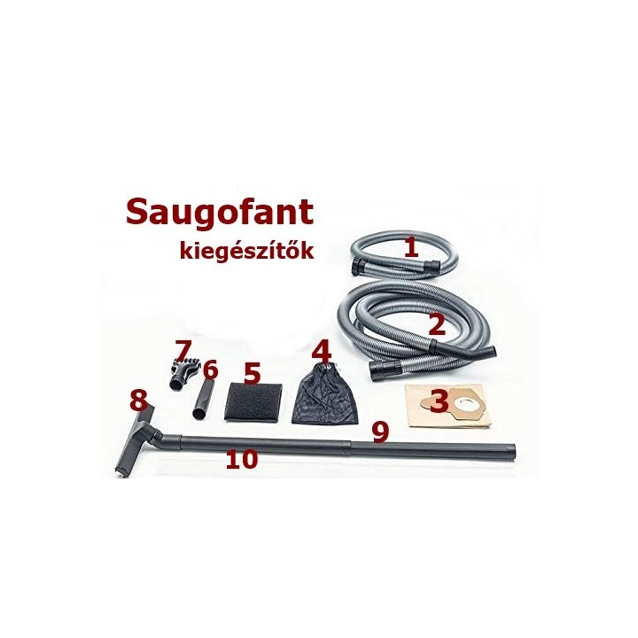 Saugofant tóporszívó szívócső átlátszó (9-10)