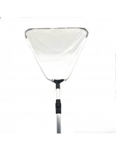 Merítőháló 115-215cm-es teleszkópos nyéllel, 45cm fej fehér