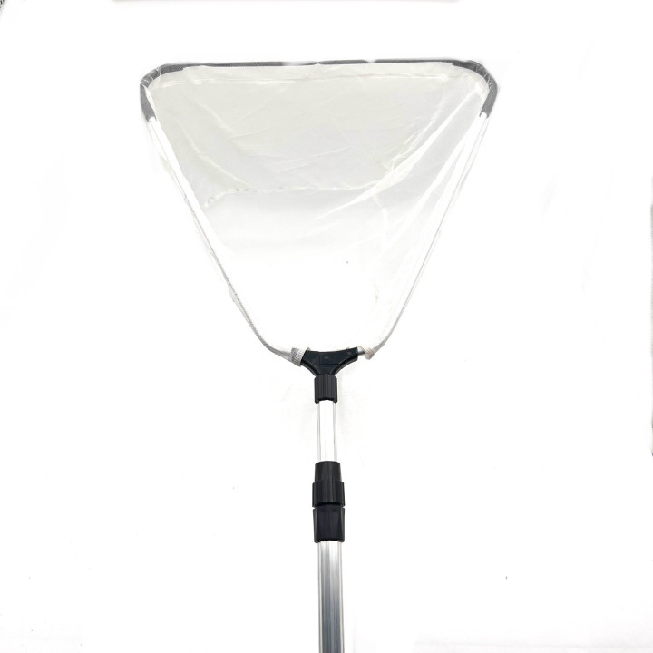 Merítőháló 115-215cm-es teleszkópos nyéllel, 45cm fej fehér