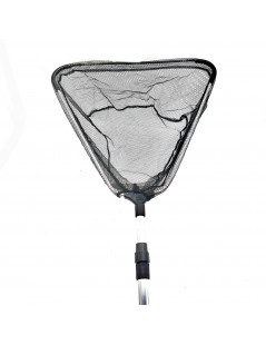 Merítőháló 115-215cm-es teleszkópos nyéllel, 45cm fej fekete