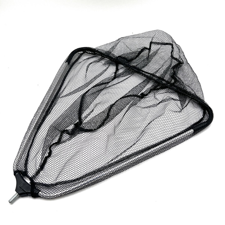 Merítőháló 115-215cm-es teleszkópos nyéllel, 45cm fej fekete