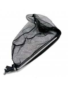 Merítőháló 115-215cm-es teleszkópos nyéllel, 45cm fej fekete