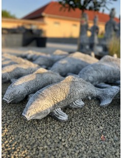 Koi szobor 45cm (szürke)